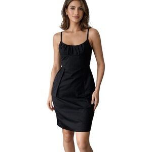 Lida Baday Black Taffeta Dress – Size 4